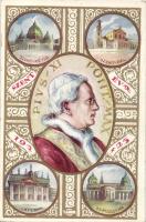 1925 Szent Év, Pope Pius XI, churches, 'Nemzeti Újság' trip prize advertisement on the backside (EB)