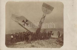 WWI Aeroplane crash, photo