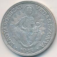 1935. 2P Ag "Madonna" T:2- R! Unger: 1511., Adamo P7.