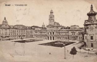 Arad, Városház tér / town hall, square (ragasztónyom / gluemark)
