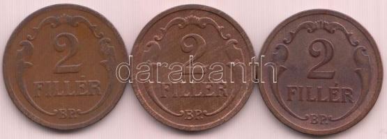 1931, 1932, 1933. 2f (3x) T:vegyes Adamo P2