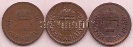 1931, 1932, 1933. 2f (3x) T:vegyes
Adamo P2