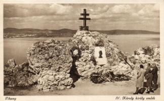 Tihany, IV. Károly király emlék