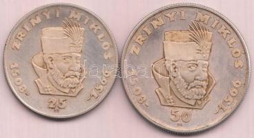 1966. 25Ft Ag + 50Ft Ag "Zrínyi" pár T:PP