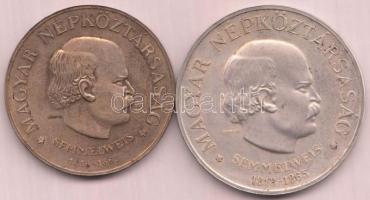 1968. 50Ft Ag + 100Ft Ag "Semmelweis" pár T:2