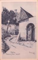 Budapest I. Tabán, Holdvilág utcai részlet s: Helbing Ferenc