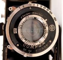 3 db analóg fényképezőgép: Korelle bőr tokban, Nikon RF2, Presenta AFM