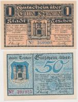 Lengyelország/Cieszyn 1919. 50h + 1K utalvány T:I-,II
Poland/Cieszyn 1919. 50 Halerzy + 1 Korone vou...