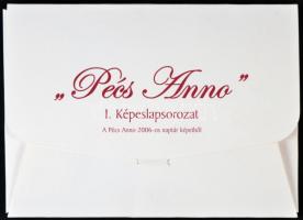 "Pécs Anno" I. modern, 13 városképből álló képeslap sorozat a Pécs Anno 2006-os naptár kép...
