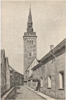 Tallin, Reval; Ritterstrasse, St. Nikolaikirche / street, church