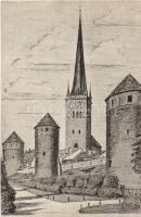 Tallin, Reval; Türme, St. Olai / towers, church