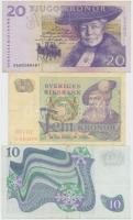 Svédország 1977. 5K + 1971. 10K + 2003. 20K T:III Sweden 1977. 50 Kronor + 1971. 10 Kronor + 2003. 20 Kronor C:F