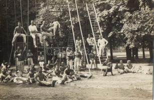 Pola, K.u.K. navy, mariners at the exercise field, photo