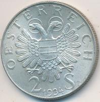Ausztria 1934. 2Sch Ag "Dollfuss" T:2
Austria 1934. 2 Schilling Ag "Dollfuss" C:...