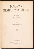 Kempelen Béla: Magyar nemes családok. IV. köt. (Fa-Házy) Bp. 1912. Kiadói aranyozott egészvászon köt...