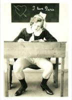 4 db használatlan, francia, erotikus reprint képeslap / 4 unused French erotic reprint cards