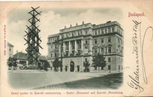 1899 Budapest V. Honvédelmi Minisztérium, Hentzi szobor