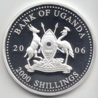 Uganda 2006. 2000Sh Ag "A labdarúgás halhatatlanjainak csarnoka - Bulgária 1990-es évek / Hristo Stoichkov" T:PP  Uganda 2006. 2000 Shilling Ag "Hall of Fame of football - Bulgaria 1990s / Hristo Stoichkov" C:PP
