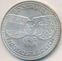 Ausztria 1963. 50Sch Ag "Tirol 600 éve egyesült Ausztriával" T:2- Austria 1963. 50 Schilling Ag "600th Anniversary-Union with Tirol" C:VF