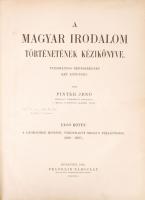 Pintér Jenő: A magyar irodalom története I.  Bp., 1921. Franklin 56p. Kissé megviselt félbőr kötésben