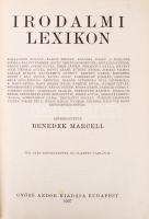 Benedek Marcell (szerk.): Irodalmi lexikon. Bp., 1927, Győző Andor Kiadása. Kiadói, aranyozott egész...