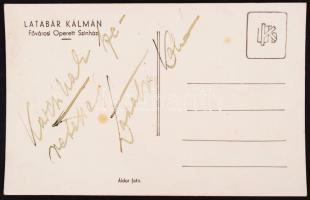 Latabár Kálmán (1902-1970) színész aláírt fotólap