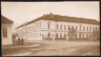 cca 1910 Túrócszentmárton Állami Iskola fotó 16x9 cm