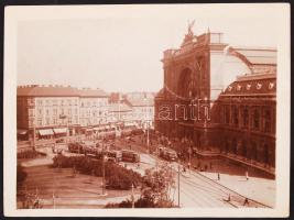 cca 1930 Budapest, Keleti pályaudvar 12x9 cm