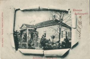 Ipolyság, Közkórház régi épülete, Kanyó Antal kiadása / hospital