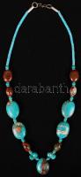 Türkiz nyaklánc, h: 45 cm / Turquoise necklace, 45 cm