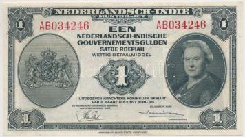 Holland Kelet-India 1943. 1G T:III Netherlands East Indies 1943. 1 Gulden C:F Krause 111
