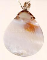 Paua mozaik függő ezüst színű láncon /
Paua pendant with necklace