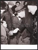1972 Leonyid Brezsnyes Óbudán MTI fotó / Bresniew in Budapest press photo 19x24 cm