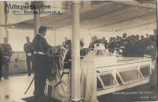 II. Vilmos, Istentisztelet a Földközi-tengeri hajóúton / Wilhelm II, worship on board