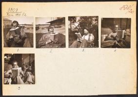 1949 József Attilát a dolgozóknak 5 db proganadafotó 7x7 cm
