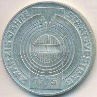 Ausztria 1975. 100Sch Ag "20 éves az Államszerződés" T:2- Austria 1975. 100 Schilling Ag "20th Anniversary - State Treaty" C:VF