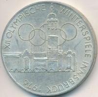 Ausztria 1976. 100Sch Ag Innsbruck - XII. Téli olimpia / Épületek és olimpiai logó T:2- Austria 1976. 100 Schilling Ag Winter Olympics Innsbruck / Buildings and Olympic logo C:VF