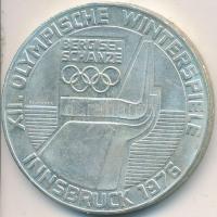 Ausztria 1976. 100Sch Ag "Innsbruck - XII. téli olimpia / Lesikló sánc" T:2 Austria 1976. 100 Schilling Ag "Winter Olympics Innsbruck / Ski take-off ramp" C:XF