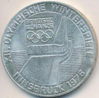 Ausztria 1976. 100Sch Ag "Innsbruck - XII. téli olimpia / Lesikló sánc" T:2 Austria 1976. 100 Schilling Ag "Winter Olympics Innsbruck / Ski take-off ramp" C:XF