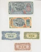 Észak-Korea 1947. 15C + 20C + 50C + 1W + 5W C:I
North Korea 1947. 15 Chon + 20 Chon + 50 Chon + 1 Wo...