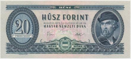 1975. 20Ft nyomdai festékfoltokkal T:I