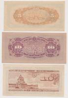 Japán 1944. 5S + 10S + 1947. 10S T:II,III
Japan 1944. 5 Sen + 10 Sen + 1947. 10 Sen C:XF,F