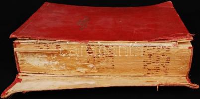 1937 A Képes Pesti Hírlap képes melléklet teljes évfolyama, sérült egészvászon kötésben