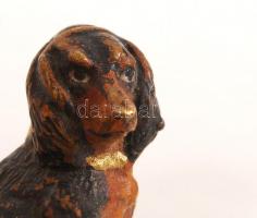 Antik mini bronz kutya figura / Miniature bronze dog figure 6 cm