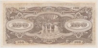 Malajzia/II. világháború/japán megszállás 1944. 100$ T:II-
Malaya/Japanese occupation 1944. 100 Doll...