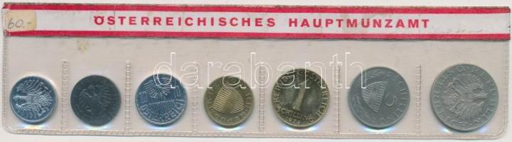 Ausztria 1978. 2Gr-10Sch 7db-os nejlon tokos forgalmi sor T:PP
Austria 1978. 2 Groschen - 10 Schilli...
