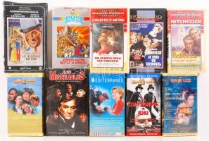 11 db eredeti bontatlan műsoros VHS kazetta jó külföldi filmekkel / 11 original new VHS movies