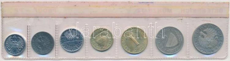 Ausztria 1979. 2Gr-10Sch 7db-os nejlon tokos forgalmi sor T:PP
Austria 1979. 2 Groschen - 10 Schilli...