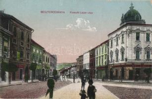 Besztercebánya, Kossuth Lajos utca, Holesch Árpád üzlete / street, shops