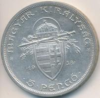 1938. 5P Ag "Szent István" T:2,2-